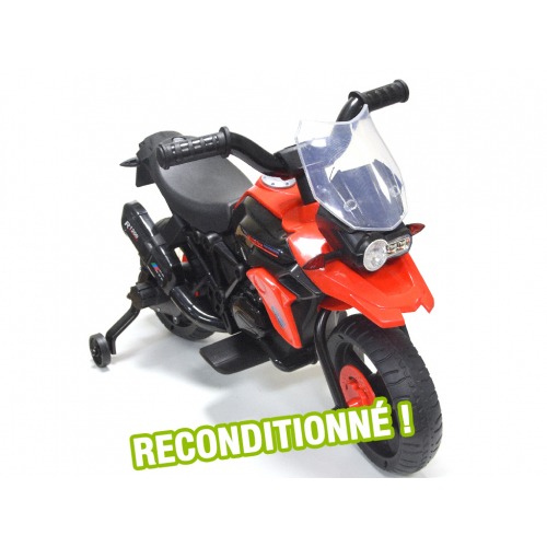 Moto électrique 6v 1000GS 18W Rouge pour enfants, état reconditionné