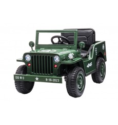 JEEP WILLYS enfant électrique 12V VERT ARMÉE 1 PLACE