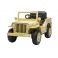 JEEP WILLYS enfant électrique 12V SABLE 1 PLACE