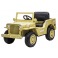 JEEP WILLYS enfant électrique 12V SABLE 1 PLACE