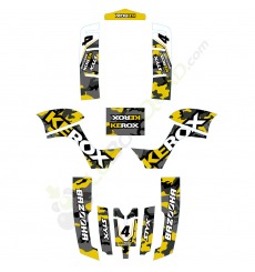 Kit décoration KEROX Bazooka jaune quad enfant