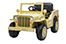 Jeep Willys Voiture électrique enfant 12V,  sable 