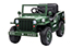 Jeep Willys Voiture électrique enfant 12V, vert armée 