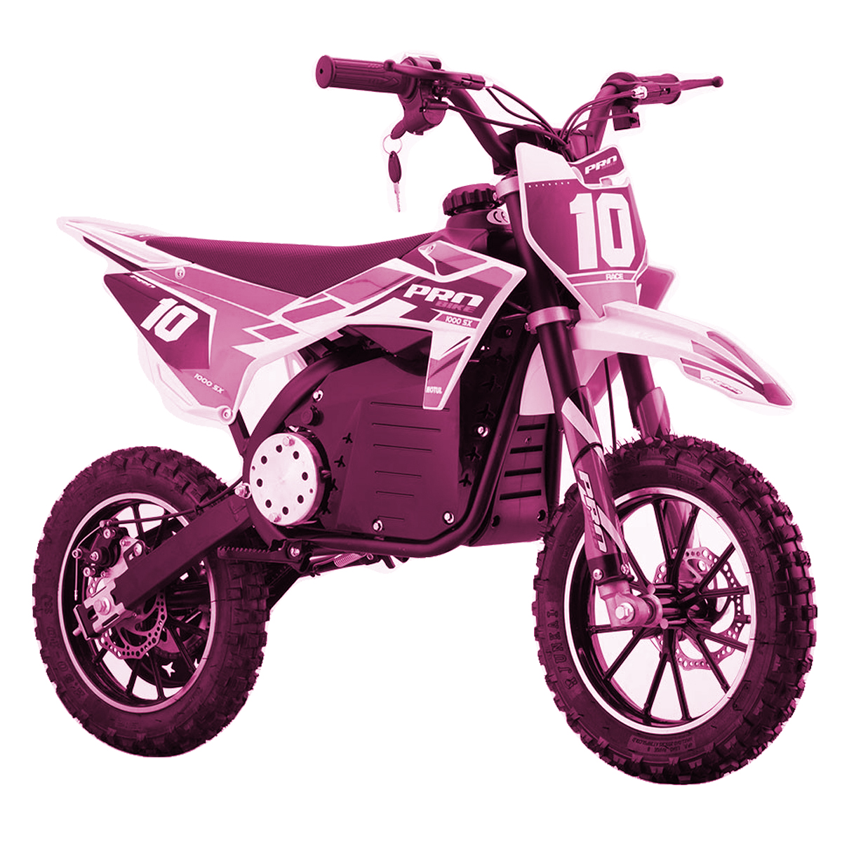 Moto cross électrique enfant rose