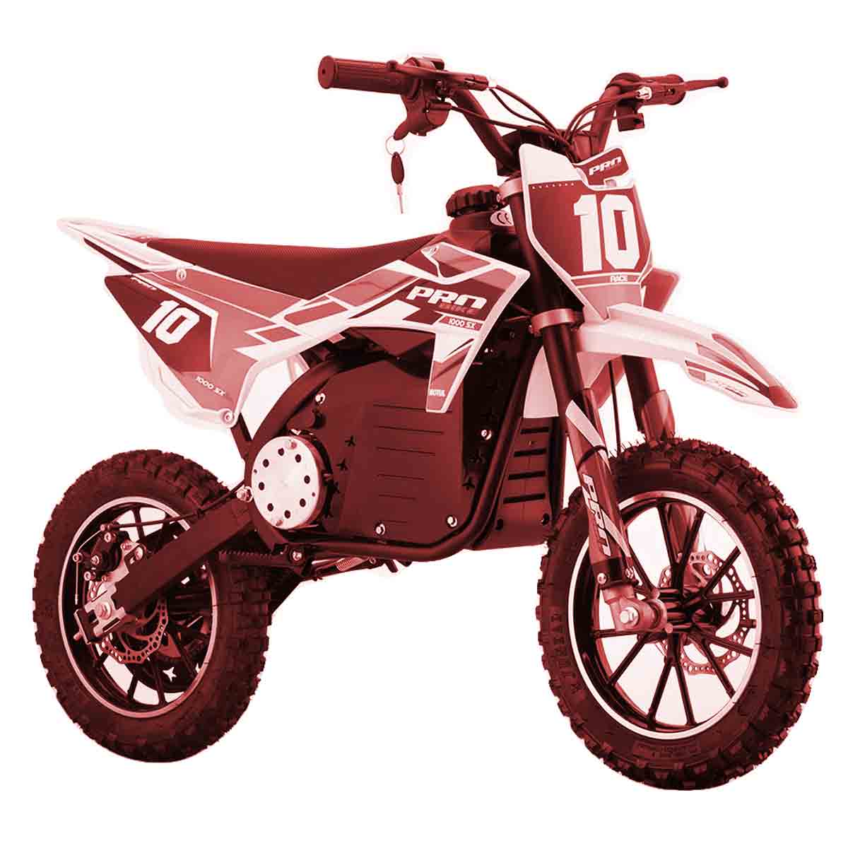 Moto électrique 49cc rouge