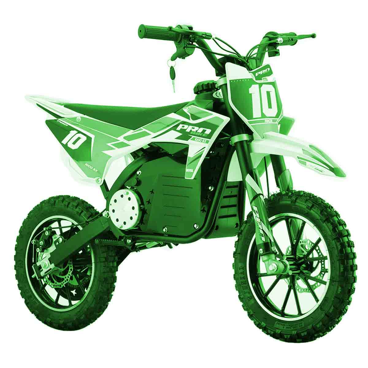 Moto électrique 1000w pour enfants, couleur verte