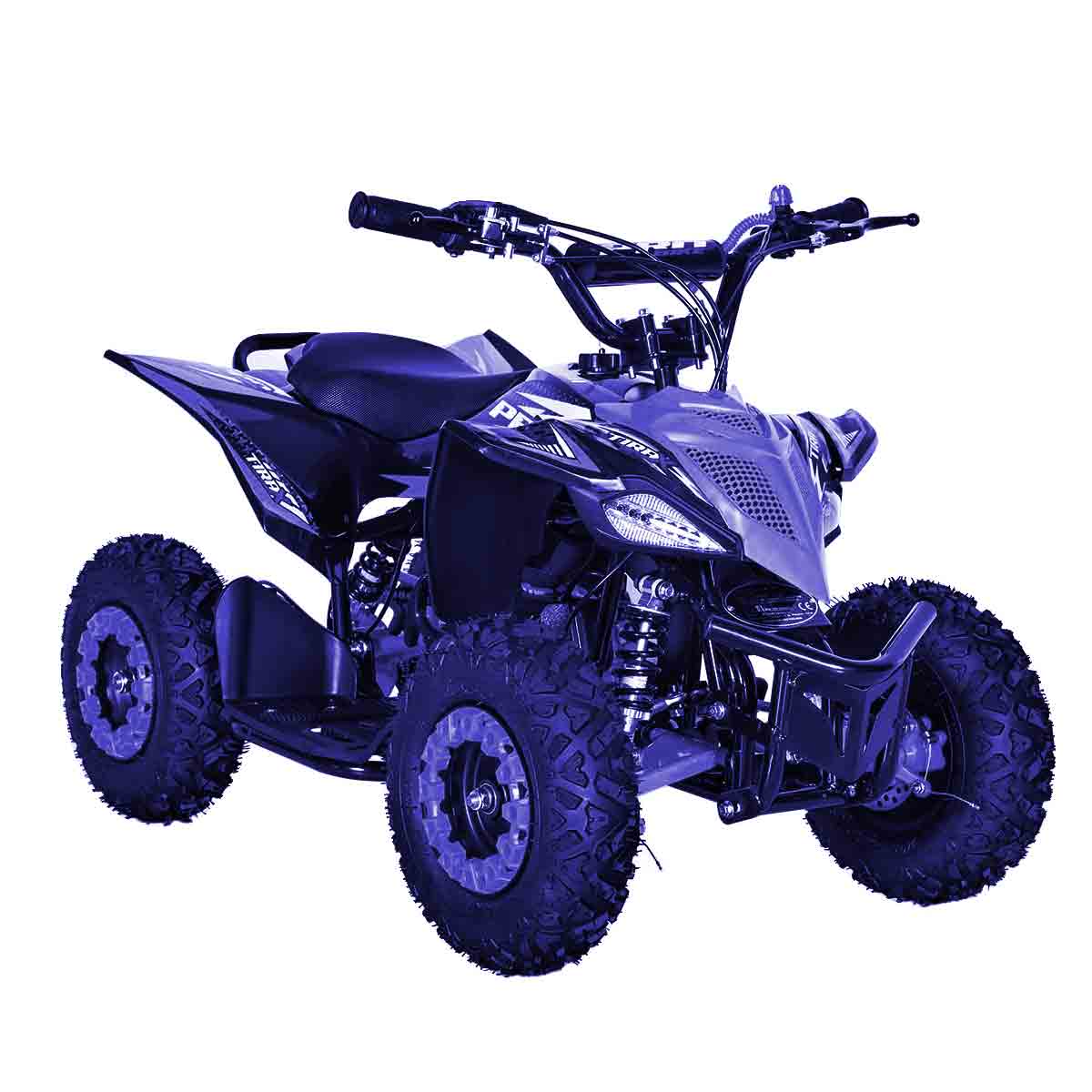 Pocket quad 49cc TIRAX, bleu