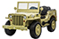 Voiture électrique enfant Jeep Willys 24V, sable