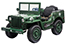 Voiture électrique enfant Jeep Willys 24V, Vert armée 